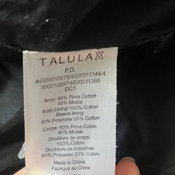 Talula Aritzia Pima Cotton Blazer Sz 2 - Picture 5 of 10